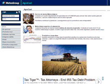 Tablet Screenshot of agrocast.meteogroup.es
